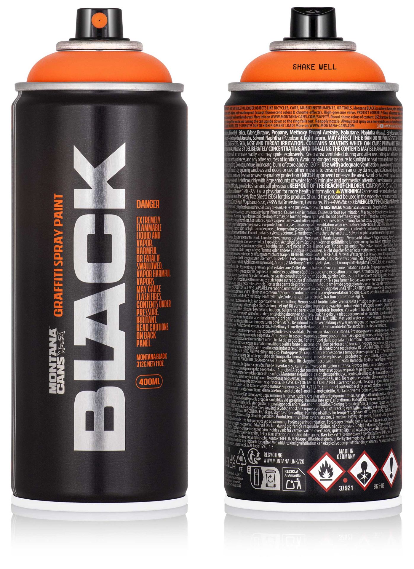 Pintura en Aerosol 400ml Montana Cans Black - Image 2