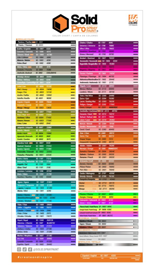 Solid Spray Paint 400ml Matte | Atemporal Shop