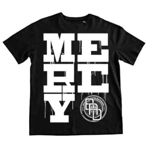 Playera Bloke Negro Blanco