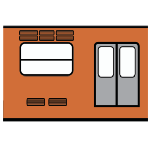 Sticker Vagón Metro CDMX 25 Piezas