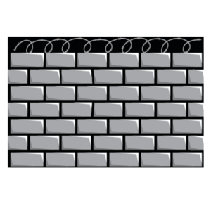 Sticker Muro Piedra 25 Piezas