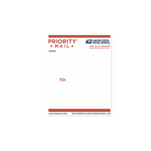 Stickers USA Priority Mail 20 piezas
