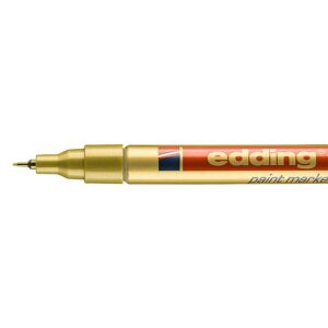 Marcador Permanente Edding 780 Tinta Opaca Extra Fino 0.8mm Oro