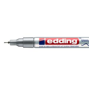 Marcador Permanente Edding 780 Tinta Opaca Extra Fino 0.8mm Plata