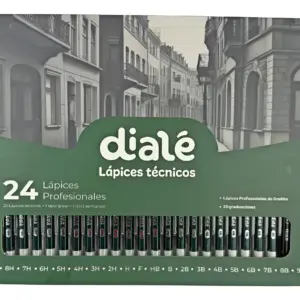Set 24 Lapices Profesionales Grafito Dibujo 20 Graduaciones 9H - 9B Negro