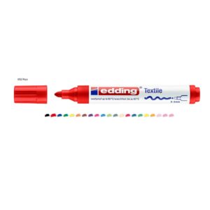 Marcador Textil Permanente Punta Redonda 2-3 Mm Edding 4500