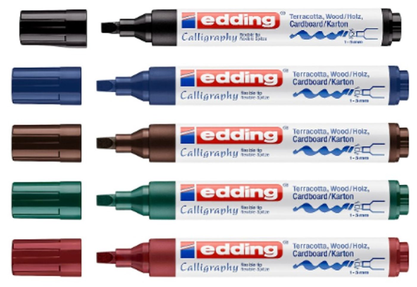 Marcador Caligrafía 1-5mm Edding 1455 Calligraphy Marker - Image 2