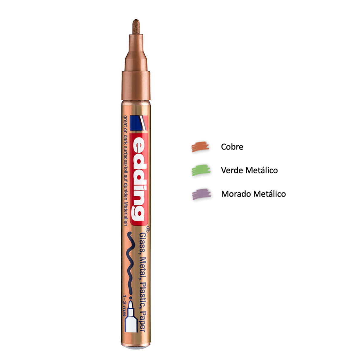 Marcador De Tinta Brillante 1-2mm Edding 751 Gloss Paint Marker - Image 2