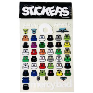 Pack De Stickers Pegatinas Válvulas De Spray Coleccionables