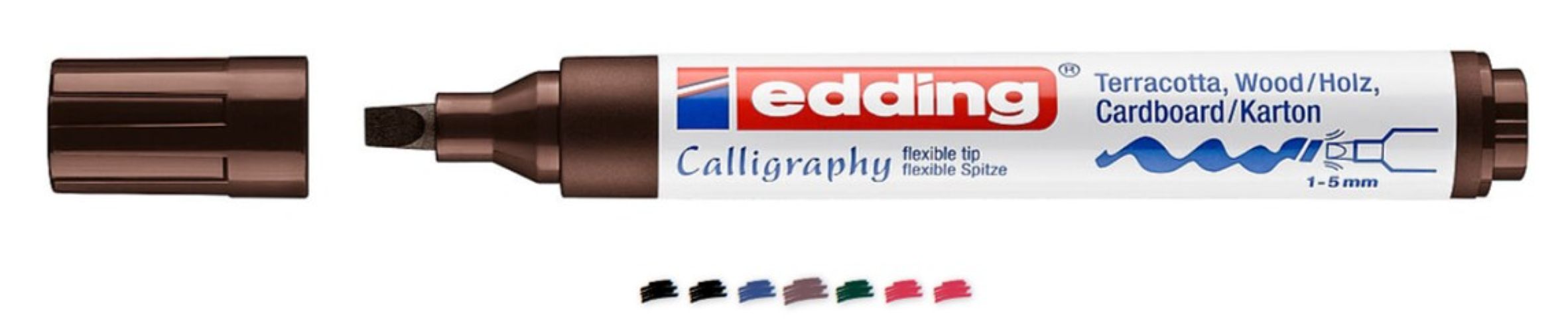 Marcador Caligrafía 1-5mm Edding 1455 Calligraphy Marker - Image 5