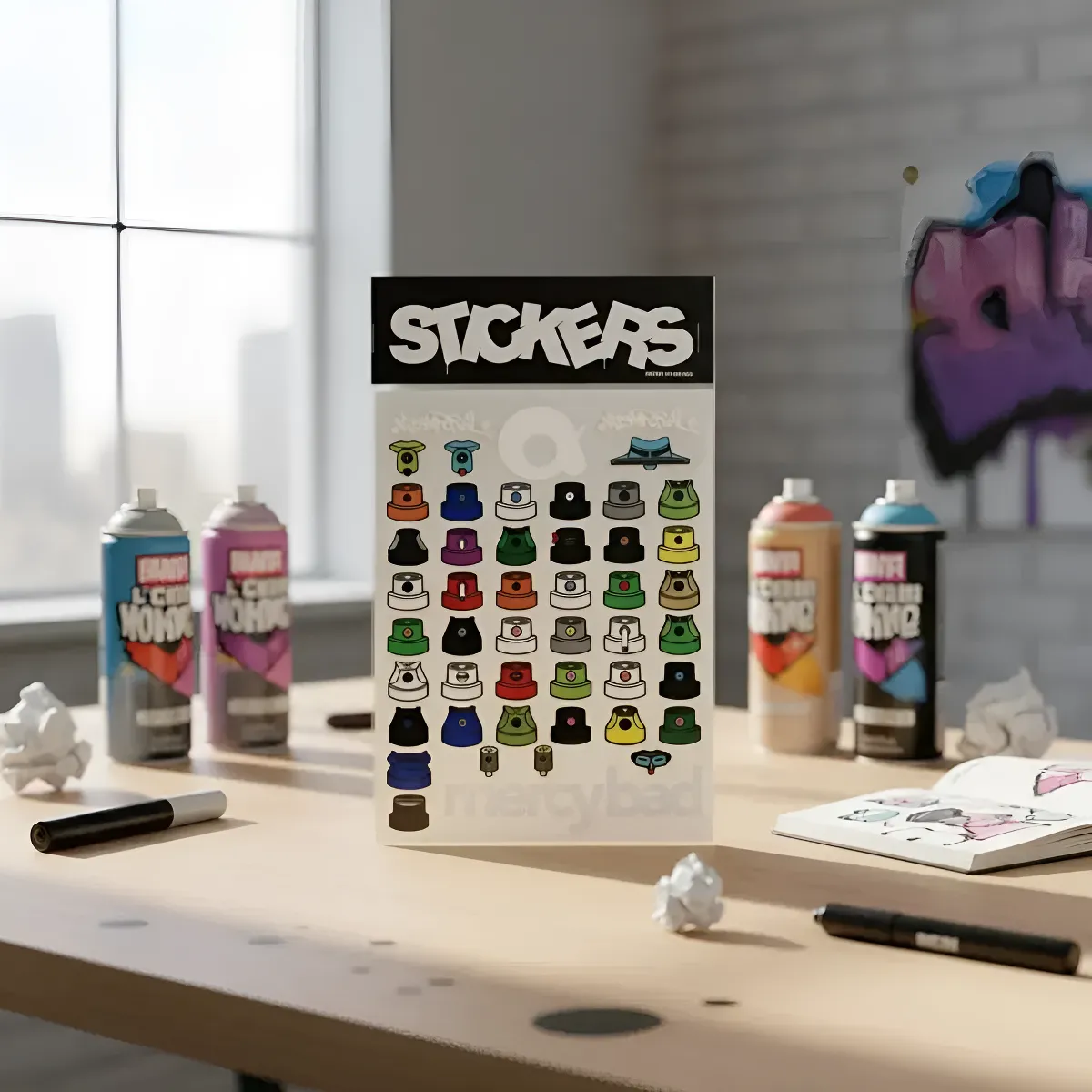 Pack De Stickers Pegatinas Válvulas De Spray Coleccionables - Image 2
