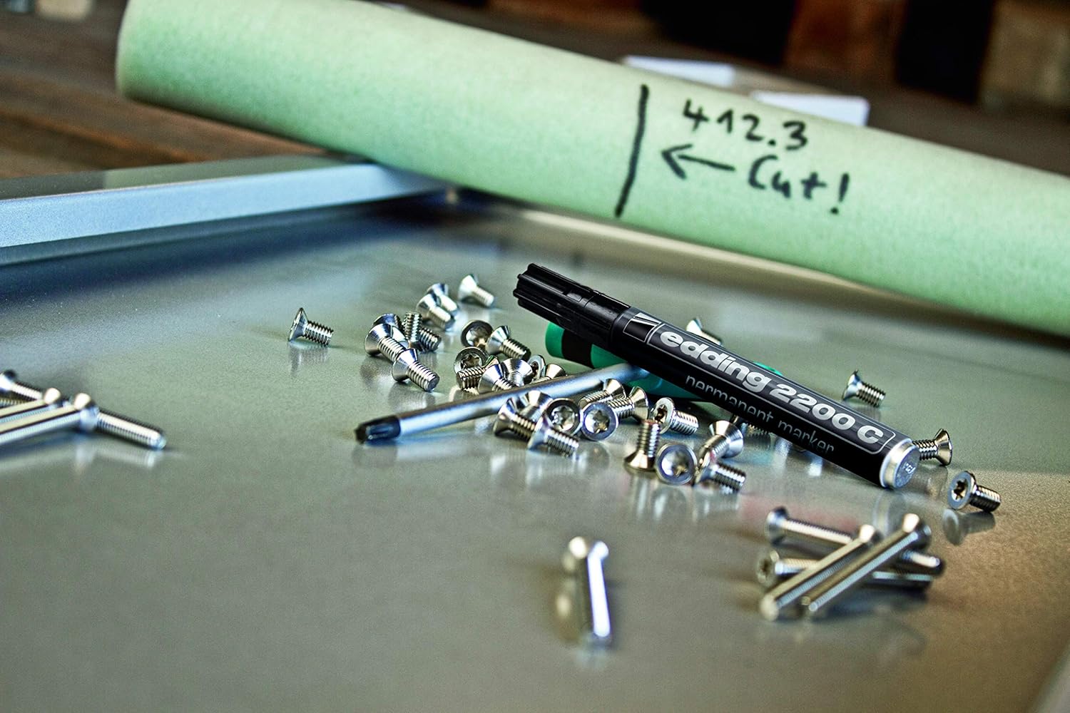 Marcador Permanente Recargable Aluminio Edding 2200c 1-5mm - Image 3