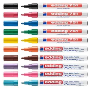 Marcador Tinta Brillante 1-2mm Edding 751 Gloss Paint Marker