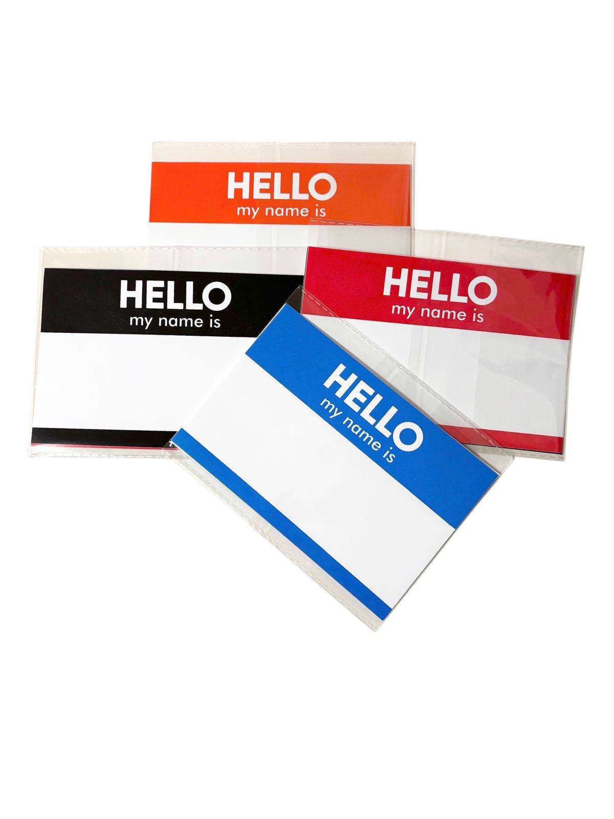 25 Stickers Hello My Name Is Colores Diferentes 15 X 10 Cm