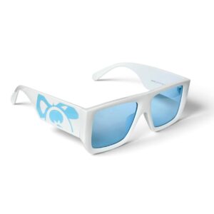Mercy BAD Gafas Blancas Con Mica Azul Lentes Blancos