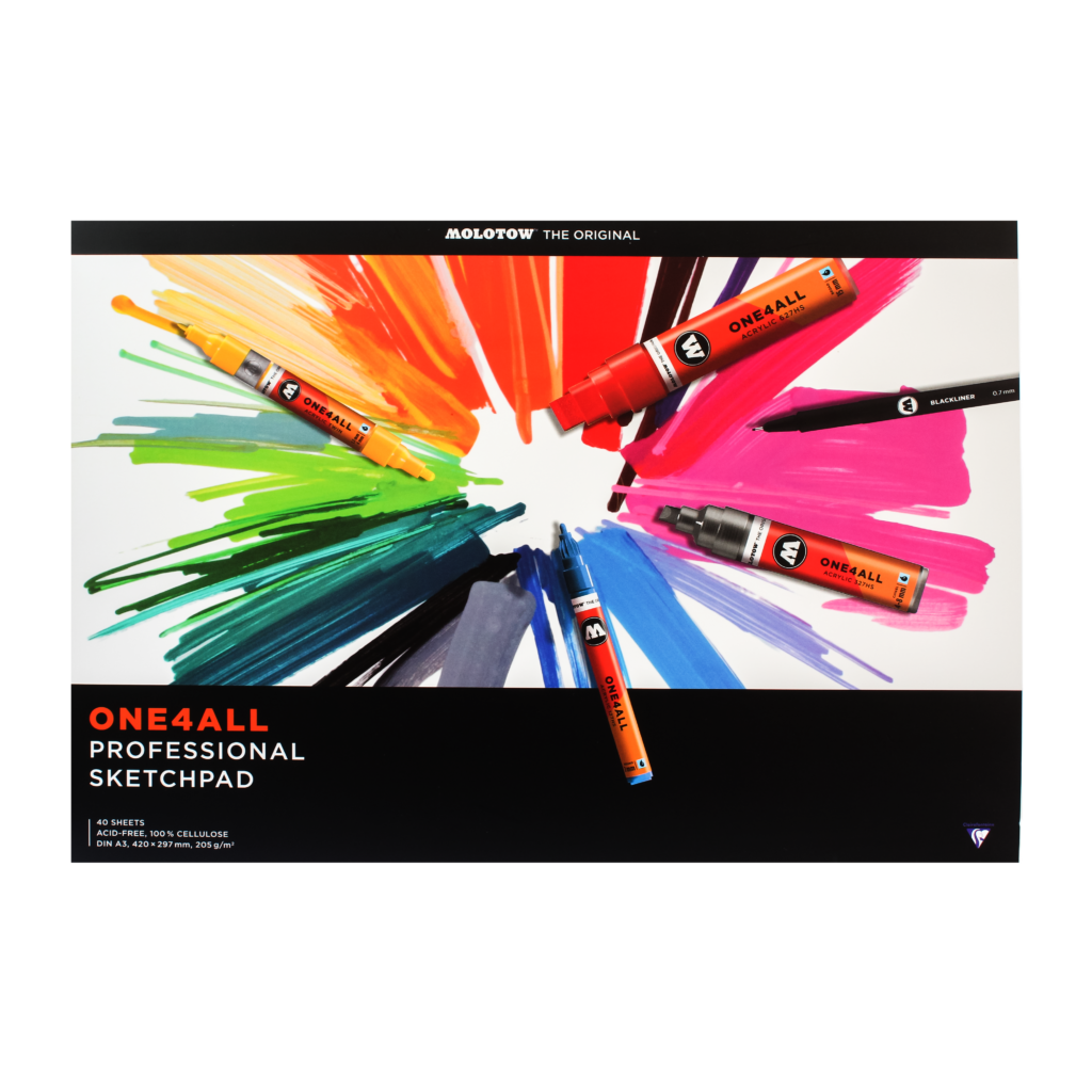 Molotow One4all Profesional Sketchpad 205g 80p A4