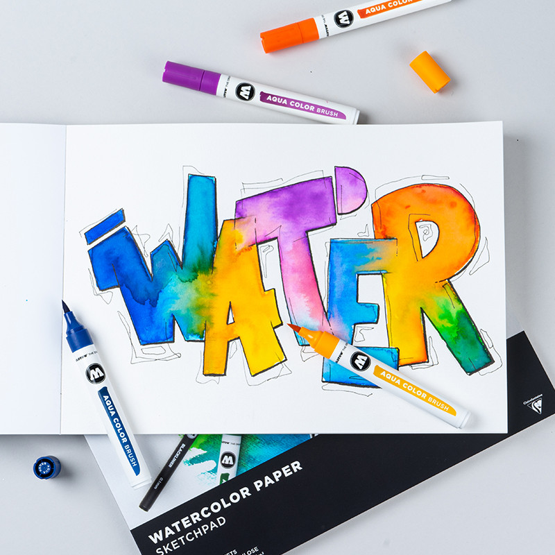 Molotow One4all Profesional Sketchbook 205g80p A4 Pasta Dura Horizontal - Imagen 5